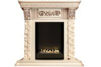 Биокамин в портале Firezo Luxemburg (каменный) Сланец Слоновая кость с патиной, стандарт